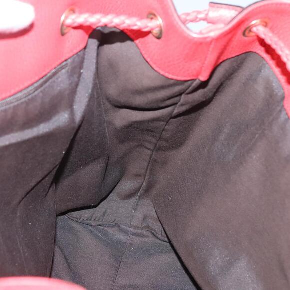 GUCCI Tote Bag Leather Outlet Red Gold - Picture 16 of 16